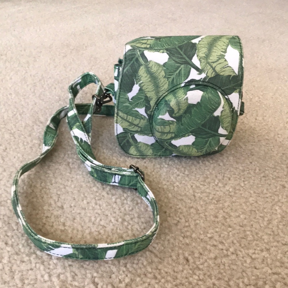 Palm leaf Fuji film instax mini 8 bag